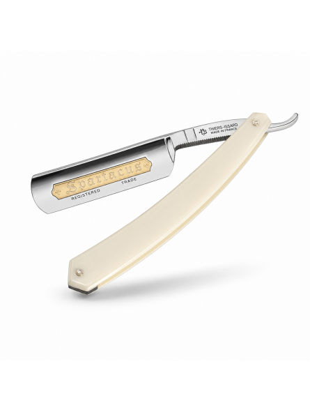 Thiers Issard 6/8 Straight Razor Spartacus White Micarta