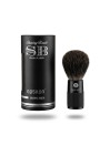 Epsilon Black Badger Shaving Brush Metallic Black Handle 52/22mm
