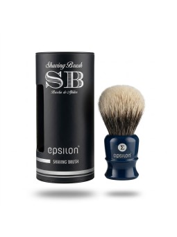 Epsilon Two Band Badger Shaving Brush Blue 55/26mm