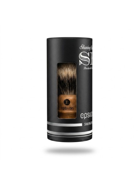 Epsilon Two Band Badger Shaving Brush Wooden Fan Shape 49/26mm
