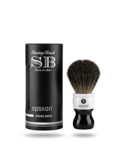 Epsilon Black Fibre Black & White Shaving Brush 52/26mm