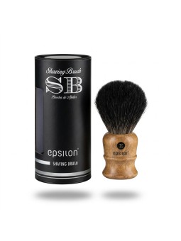 Brocha Afeitar Sintética Tejón Negro Epsilon Madera 26/54mm