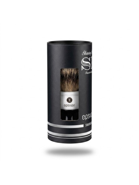 Epsilon Silvertip Badger Shaving Brush Black & White 55/26mm