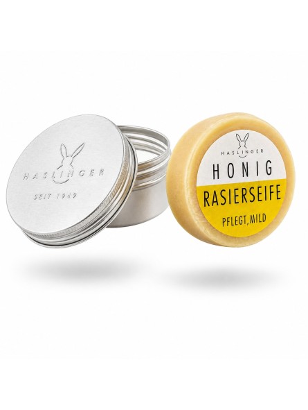 Haslinger Honey Shaving Soap with Case 60gr