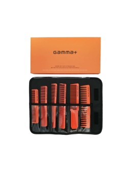 Gamma Piu Orange Combs Set with Storage Bag