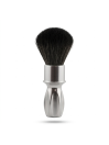 RazoRock 400 Noir Plissoft Synthetic Shaving Brush Silver Handle