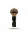 Razorock Plissoft Glossy Black 400 Silvertip Fibre Shaving Brush 24mm