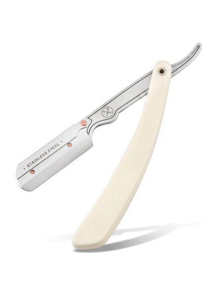 Navaja Barbero Acero Inoxidable Parker 34R Marfil