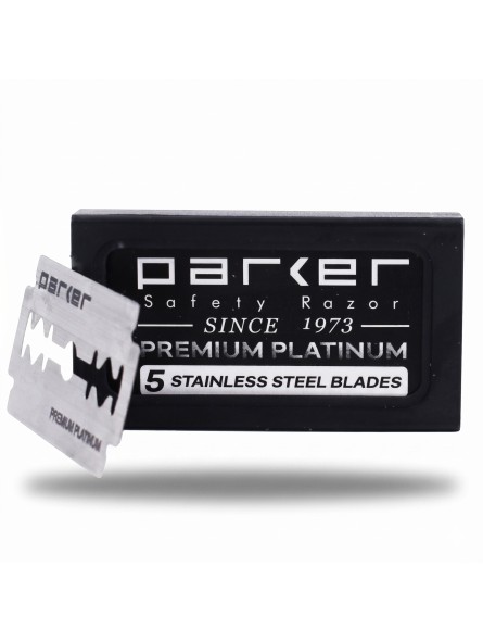 5 Parker Stainless Steel Double Edge Blades