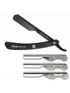 Navaja Barbero Acero Inoxidable Negra Parker PTABK