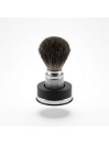 Brocha Afeitar Tejón Negro Epsilon Mango Metálico Plata 50/24mm