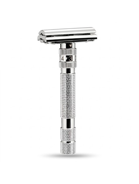 Rockwell Model T2 White Chrome Razor