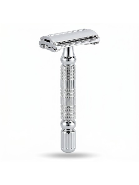 Rockwell R1 White Chrome Classic Safety Razor