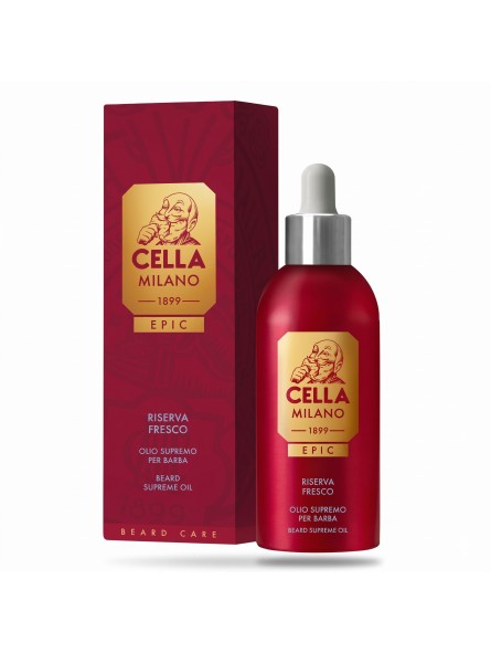 Cella Milano Epic Riserva Fresh Beard Oil with Sandalwood 50ml