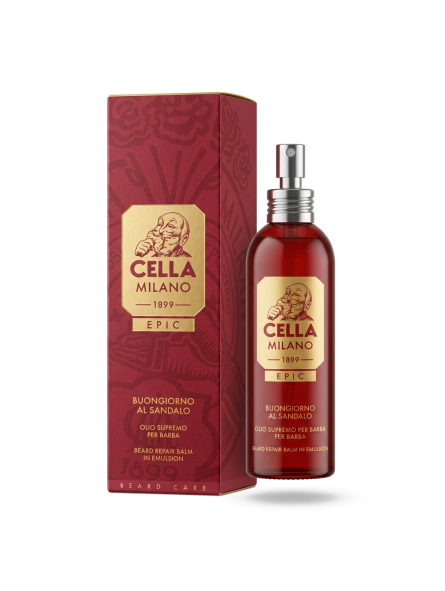 Cella Milano Epic Beard Balm Emulsion Buongiorno with Sandalwood 100ml