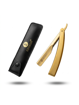 Epsilon Sand Gold Shaving Razor Leather pouch