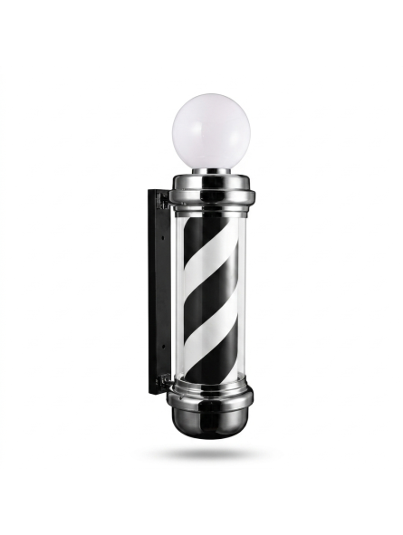 Polo Barbero Negro & Blanco con Esfera Epsilon