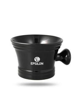 E Epsilon Ebony Porcelain Shaving Bowl