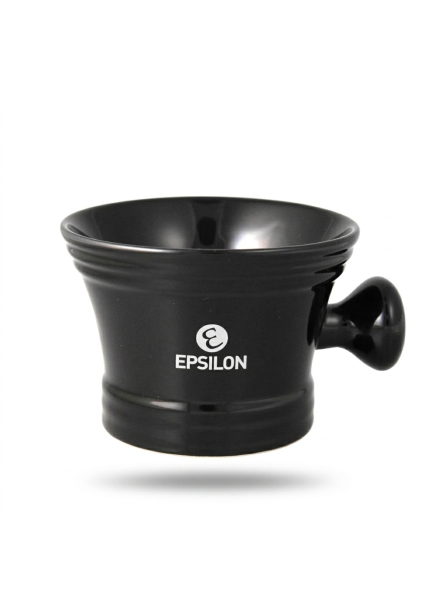 E Epsilon Ebony Porcelain Shaving Bowl