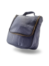 Epsilon Navy Blue Leather Men's Wash Bag