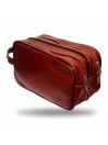 Epsilon Brown Leather Men's Wash Bag