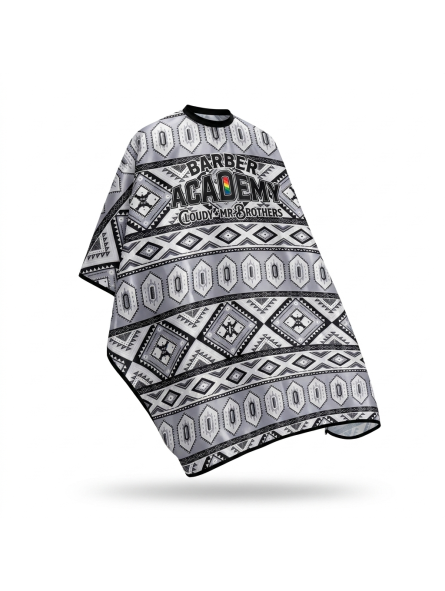 Capa de Corte Barber Academy Gris Brosh
