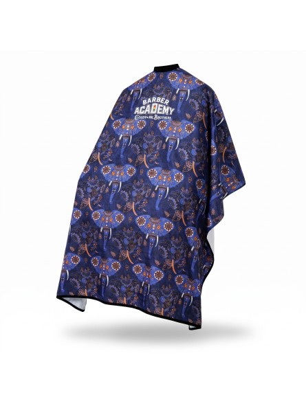 Capa de Corte Barber Academy Azul Brosh