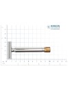 Merkur Progress Adjustable DE Safety Razor 510 Antique Brass