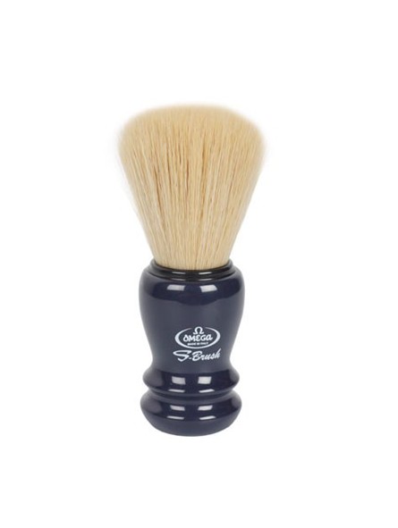 Omega Synthetic Fiber Blue Handle Shaving Brush