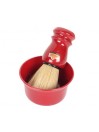 Bol Afeitado Omega Rojo