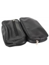 Men Leather Wash Bag Black
