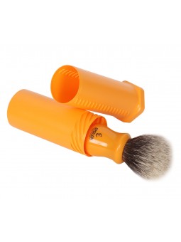 Tubo Viaje Naranja Brocha de Afeitar Epsilon