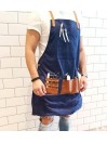 Barber Pro Barber Apron Denim Blue