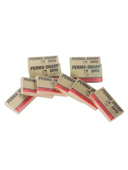 50 Cuchillas Afeitar Doble Hoja Perma-Sharp