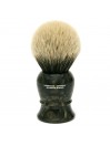 Brocha de Afeitar ML3 Punta Plata Dos Bandas 50mm Negra/Marrón Shavemac