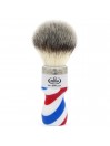 Brocha de Afeitar Pelo Sintético "Hi Brush" Omega "Barber Pole"