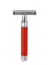 Maquinilla de afeitar Edwin Jagger Rojo-Cromo.