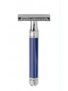 Maquinilla de afeitar Edwin Jagger Azul-Cromo.
