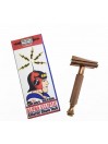 Phoenix Artisan Accoutrements Classic Shaving Razor Alpha Ecliptic Slant Aluminum Bronze