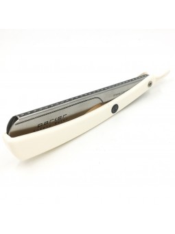 Navaja Barbero Acero Inoxidable Parker PTW Blanca